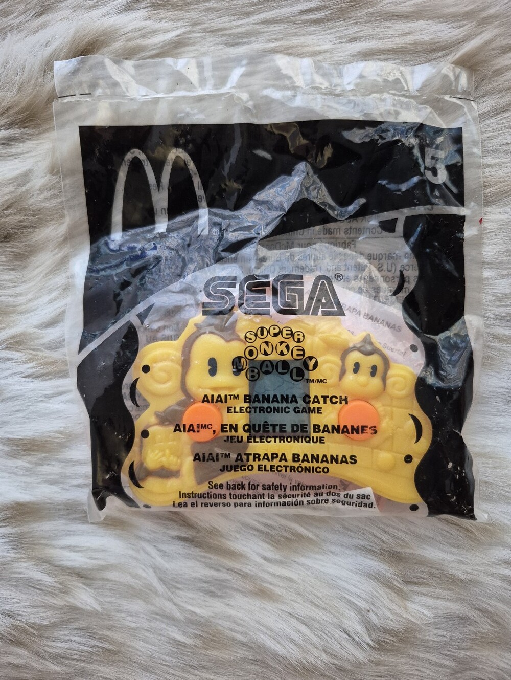 NIP 2003 McDonald's Sega Super Monkey Ball AiAi Banana Catch Electronic Game